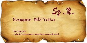 Szupper Mónika névjegykártya