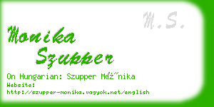 monika szupper business card